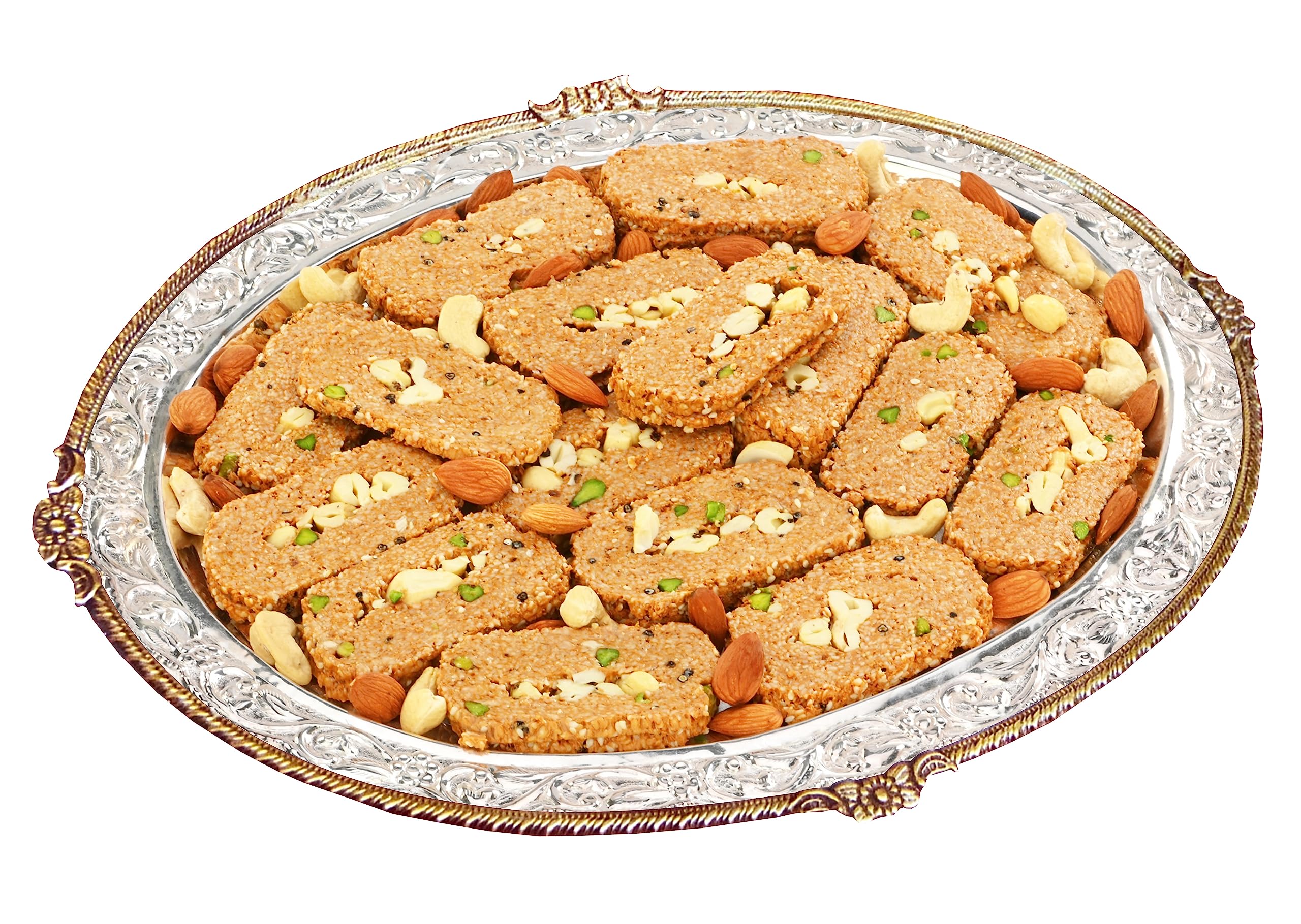 Manohar Lal Daulat Ram Garg Shahi Dry Fruit Jaggery/Gur Gajak -