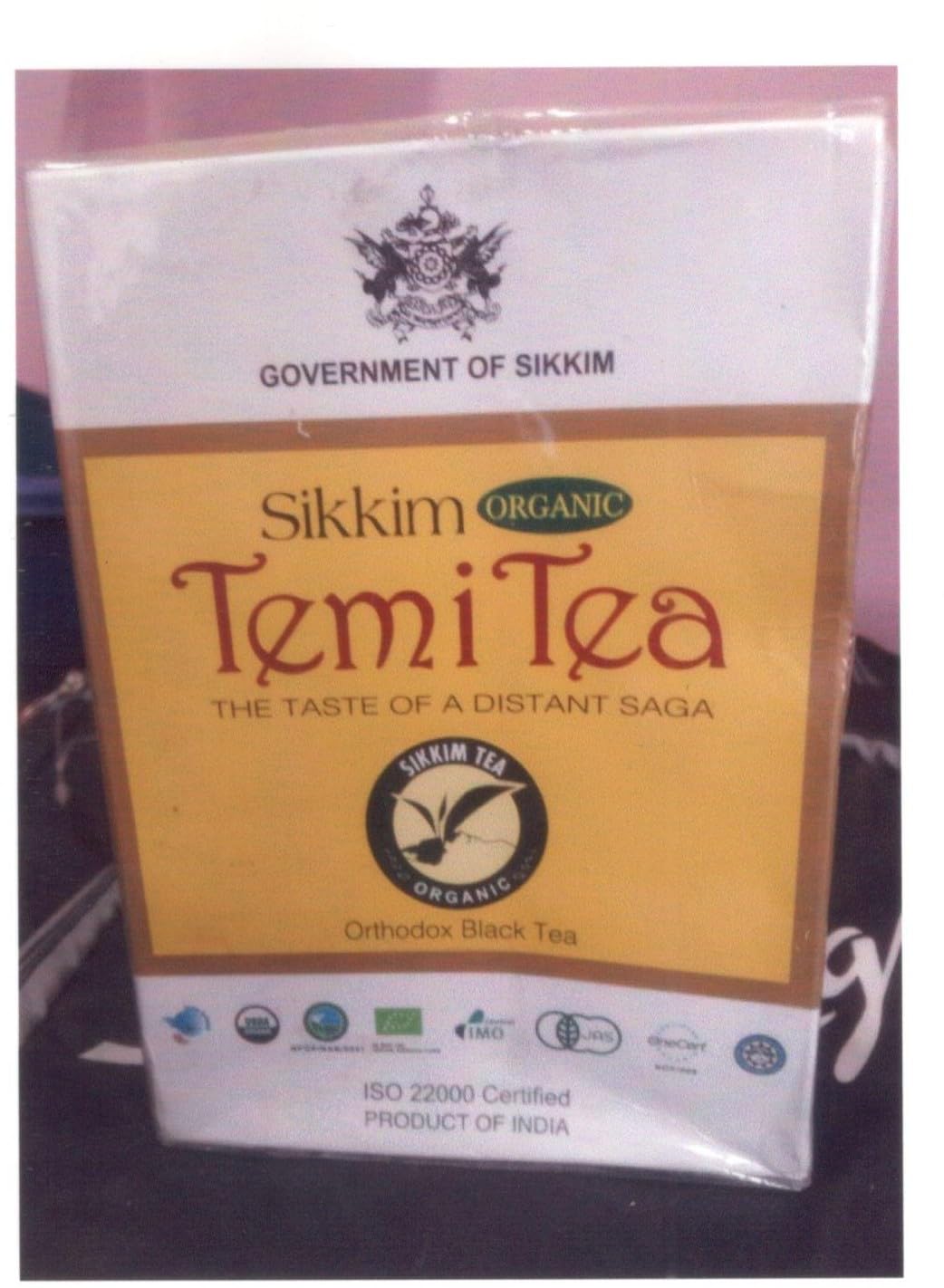 Sikkim Organic Temi Tea Orthodox Black Tea, ISO 22000 Certified