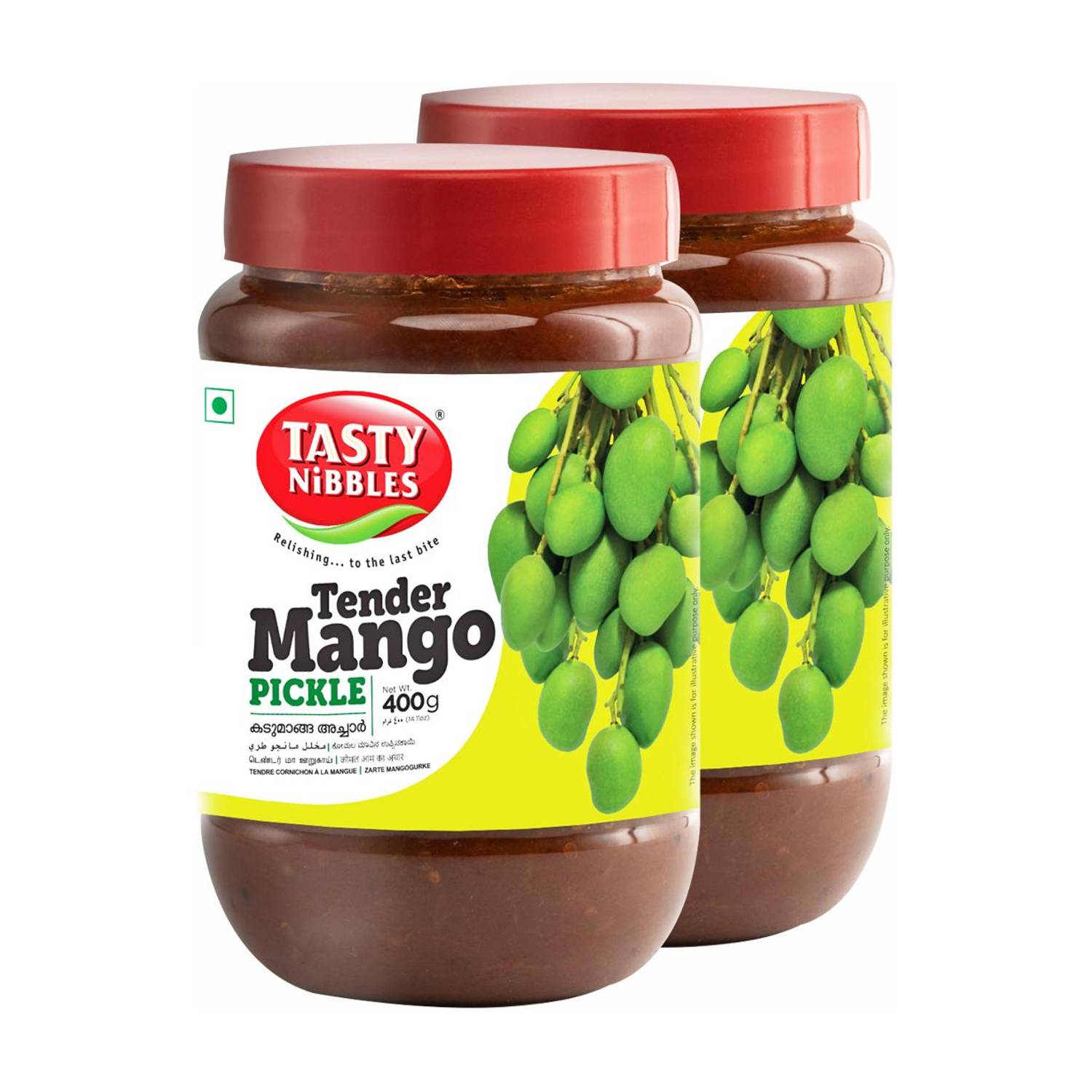 Tasty Nibbles Tender Mango Pickle 400g|Palakkadan Kadumanga Achar Mango Pickle