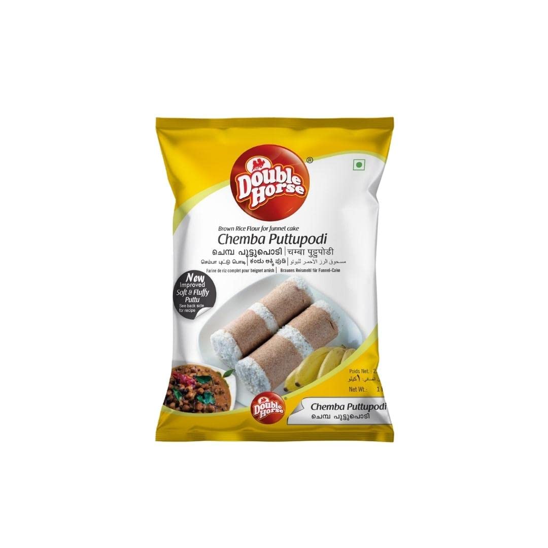 Double Horse Fibre Rich Chemba Puttu Podi 1 KG |Export Quality