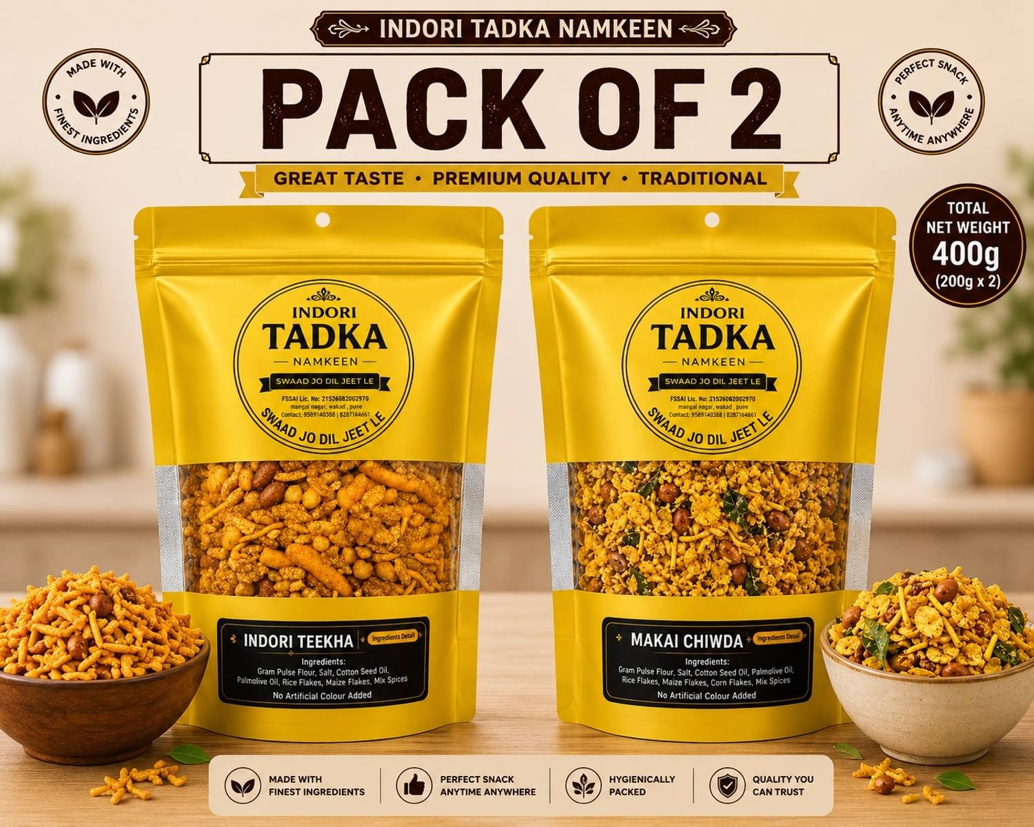 Indori tadka Teekha Mixture