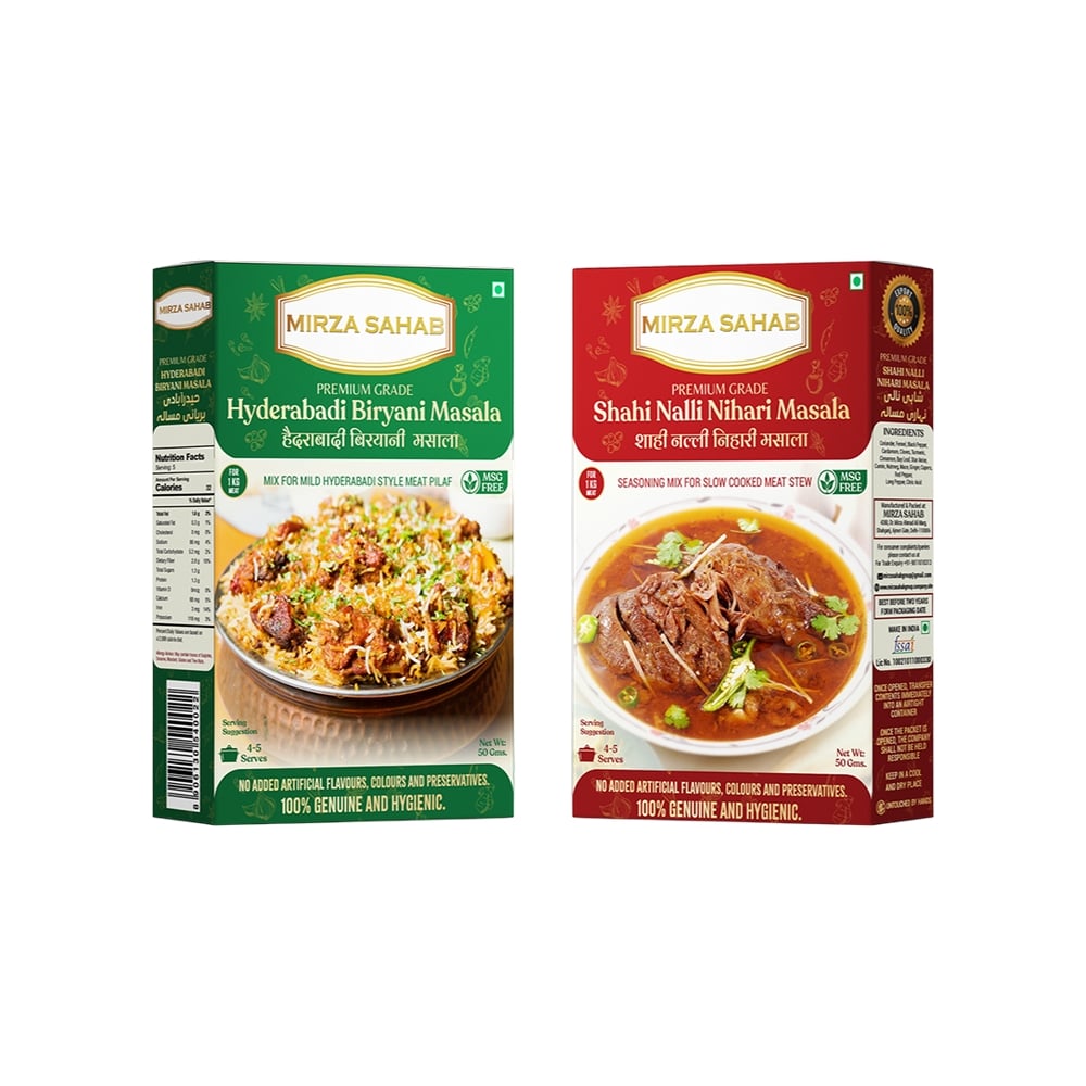 Mirza Sahab Hyderabadi Biryani Masala and Nihari Masala