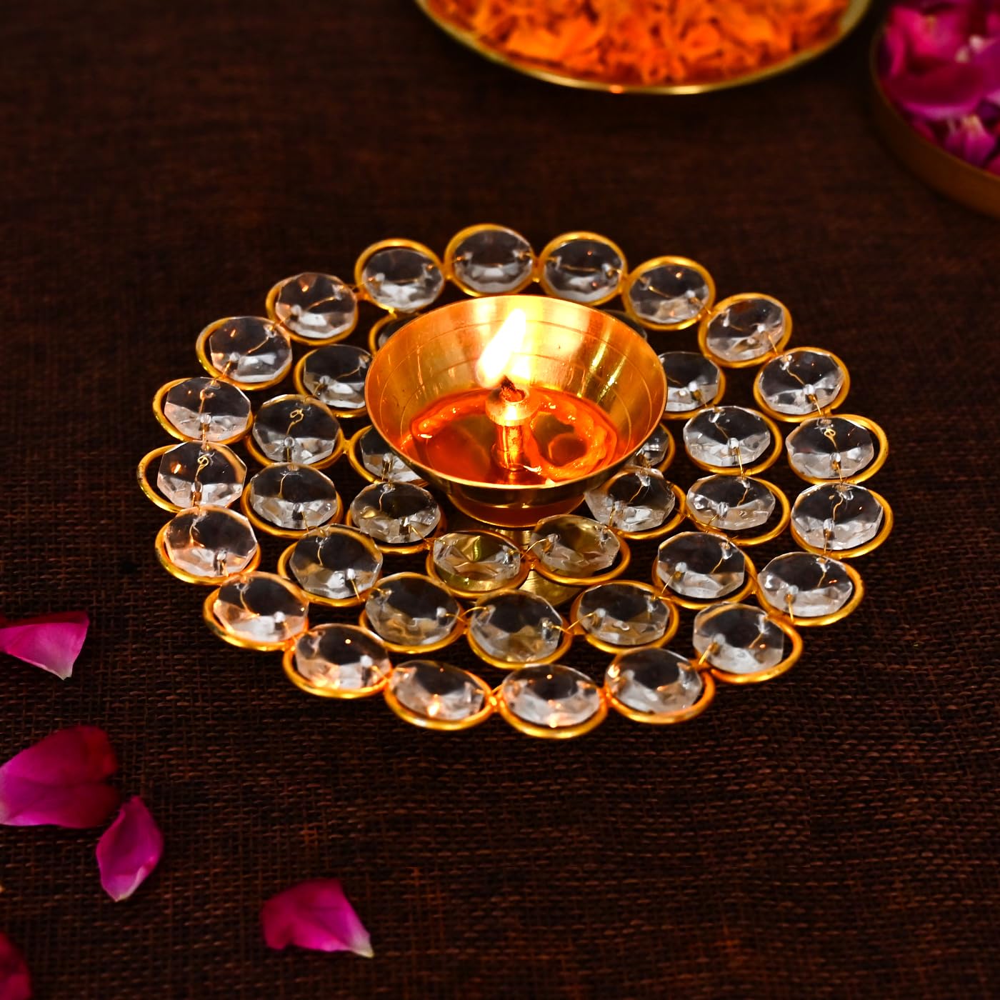 DecorTwist®Brass Diya for Puja 1.7 Inch
