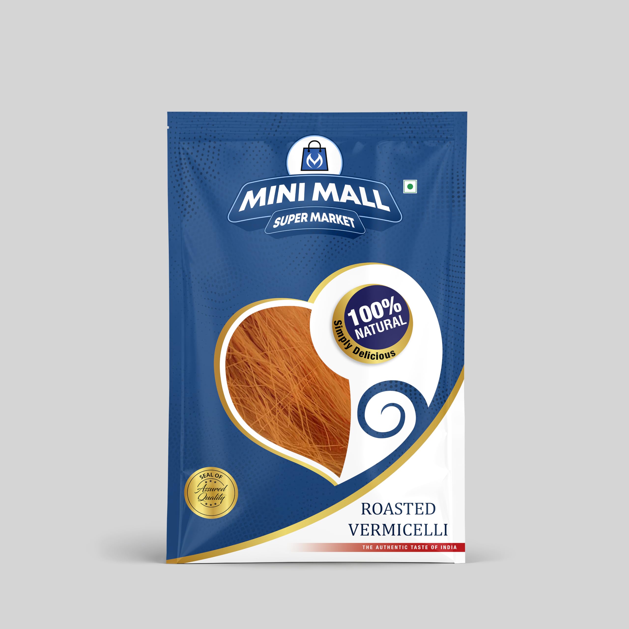 MINI MALL SUPER MARKET Super Market Roasted Seviyan/Natural Vermicelli Semiya/Sevaiya/Sevai/Semoi/Sewai/Sevian 1 Kg.
