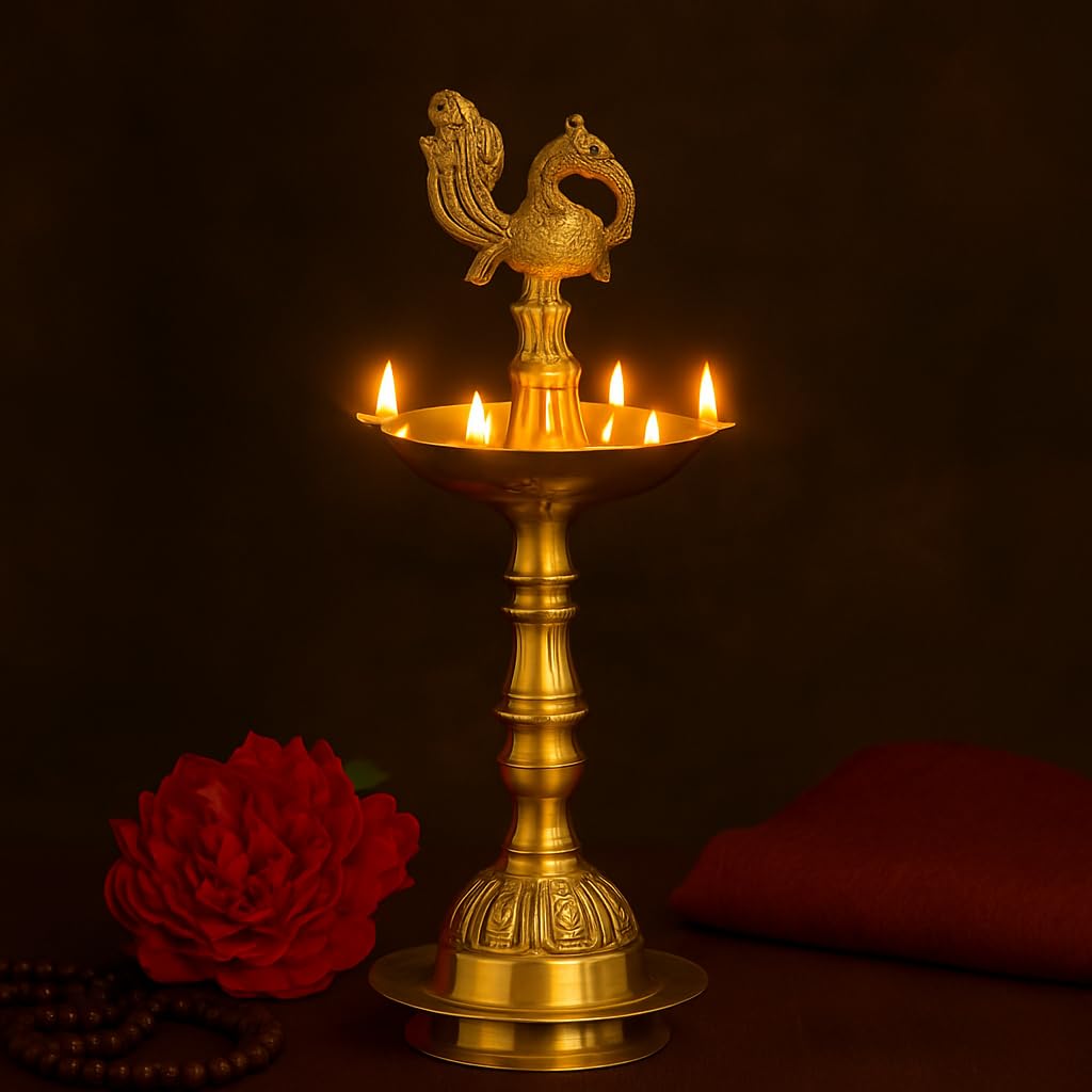 Klassic 11 Inch Brass Kerala Diya Samai