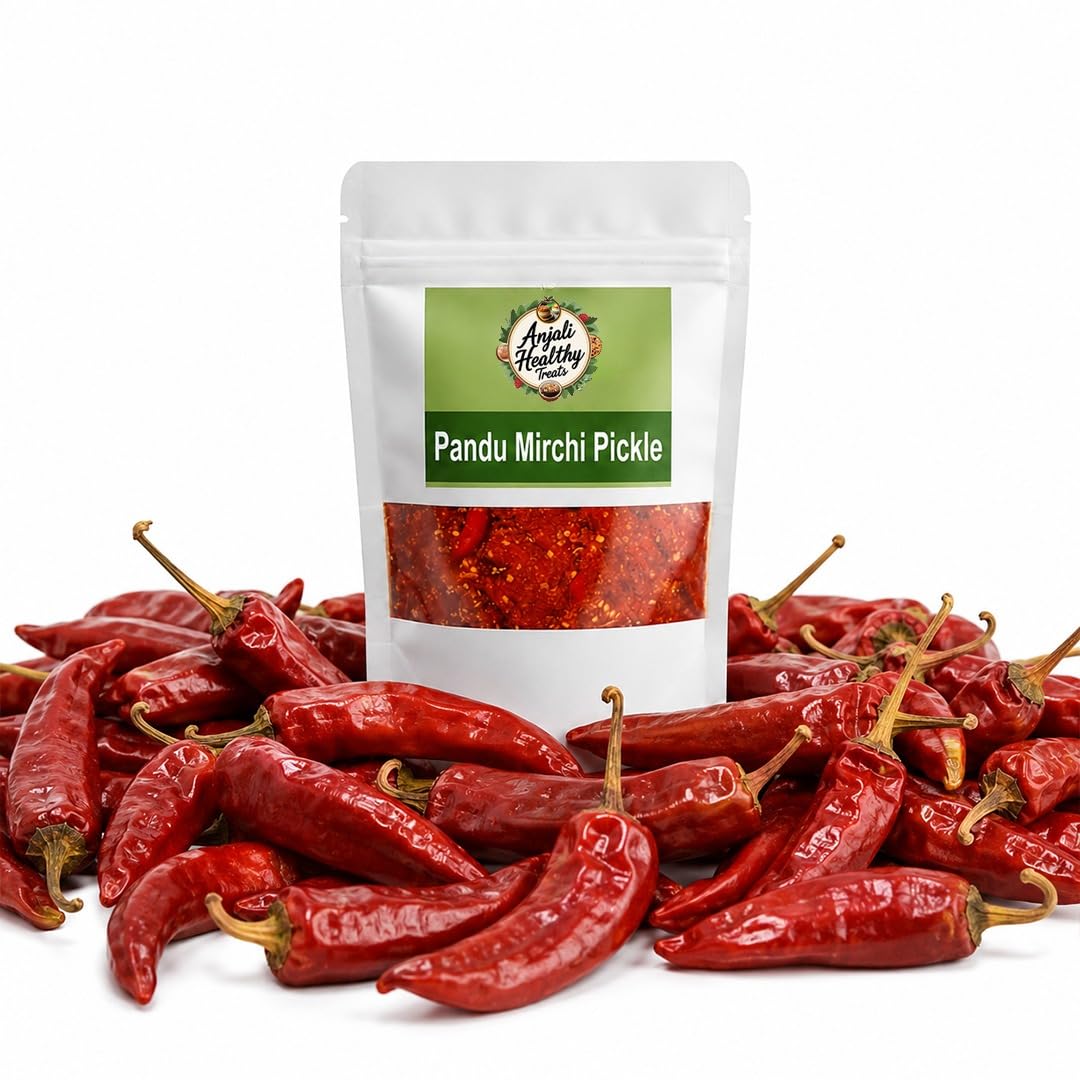Pandu Mirchi Achar 400 gm – Authentic Andhra Style Red Chilli Pickle
