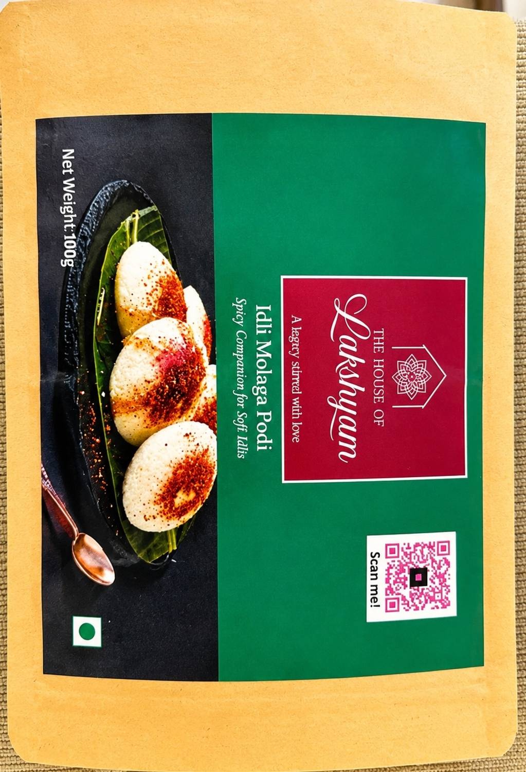 The House of Lakshyam Traditional Idli Molaga Podi is a classic South Indian