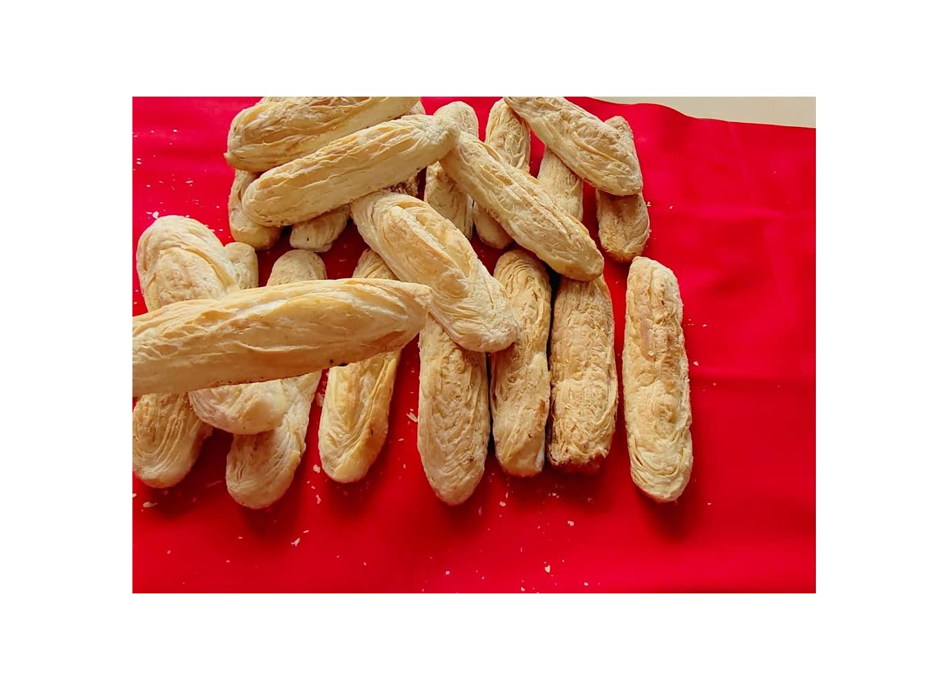 Ghotaram Authentic Fain Puff Indian Fan Khari Puff/Fain Khari Snack Biscuits Great with chai or coffee//Fan Khari