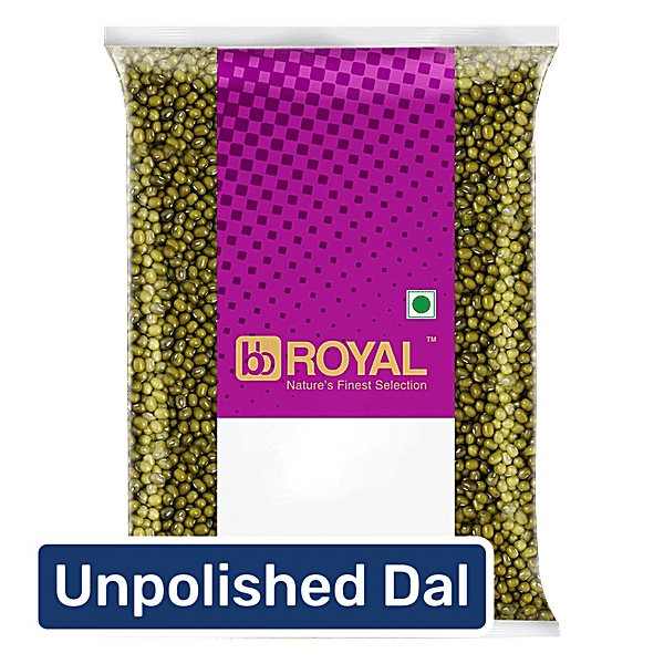 bb Royal Green Moong Dal, Whole - Desi Unpolished