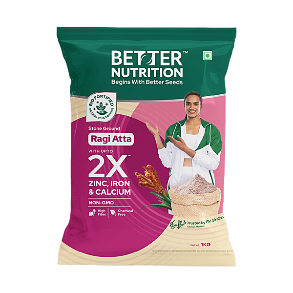 Better Nutrition Stone Ground Ragi Atta - Bio Fortified