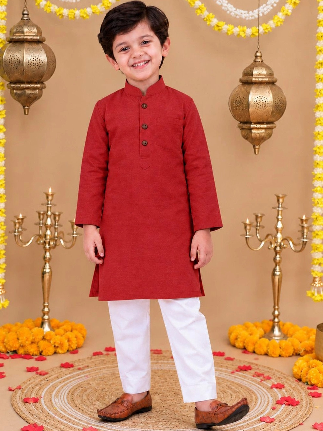BownBee Boys Regular Kurta with Pyjamas
