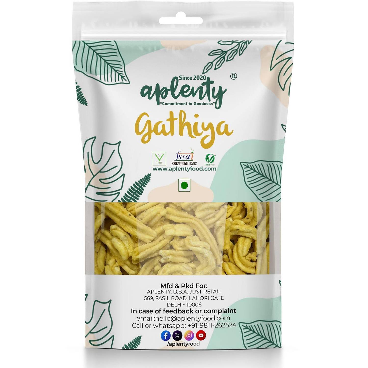 APLENTY Premium Soft Gathiya (Ganthiya) Namkeen Snacks Gathiya