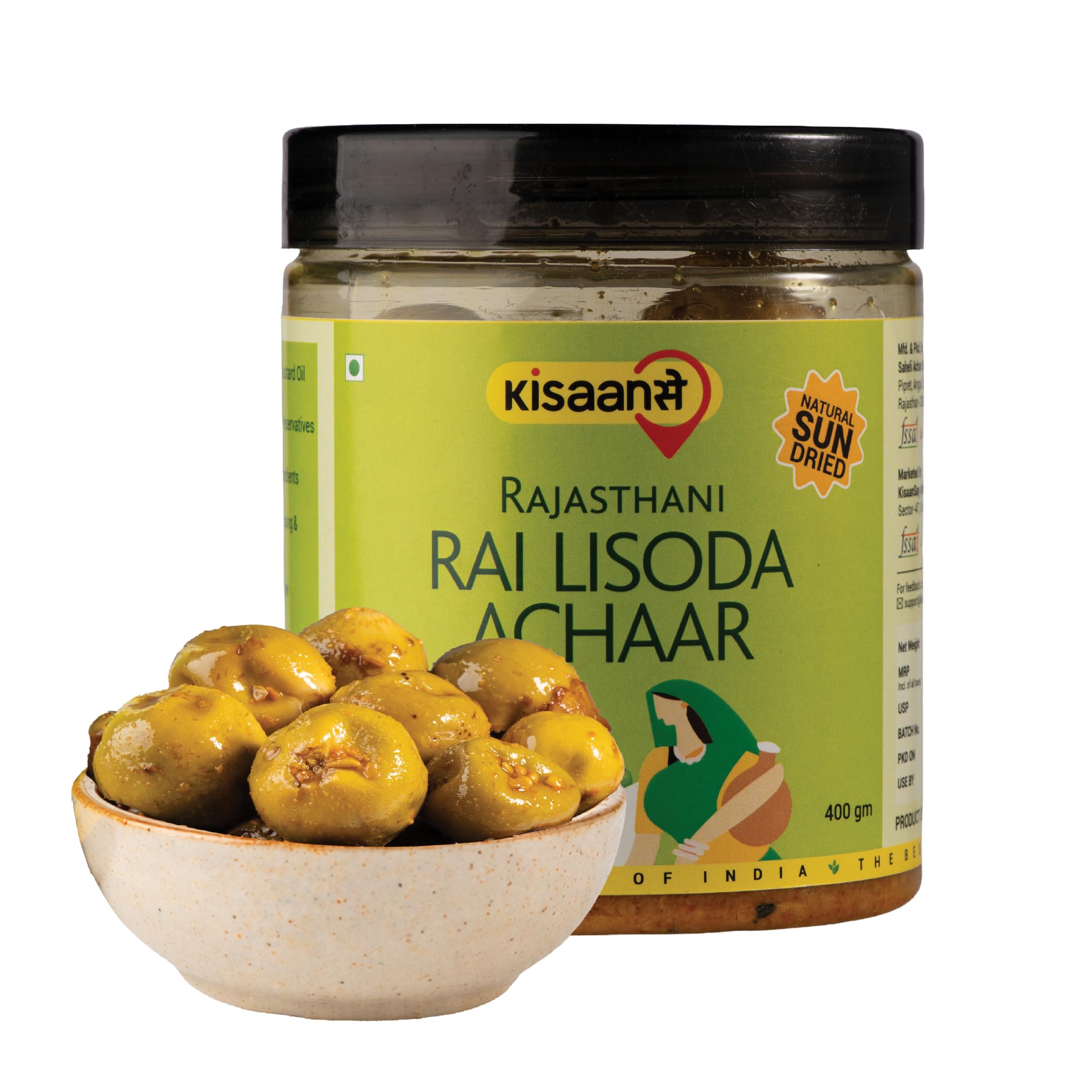 KisaanSay Indian Olive and Rai Pickle