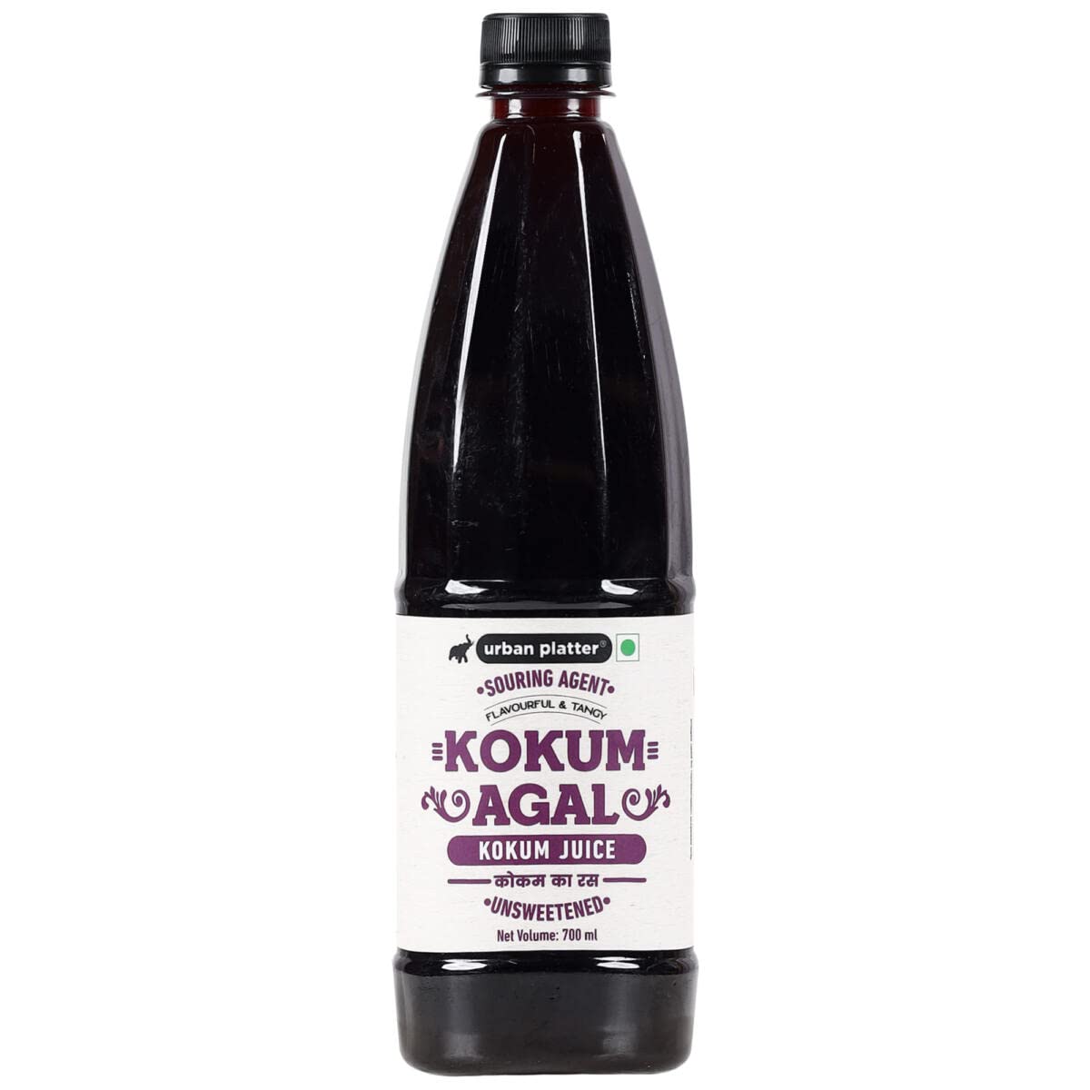 Urban Platter Kokum Agal, 700ml (Unsweetened Kokum Fruit Extract, Aids Digestion, Natural Coolant & Souring Agent)