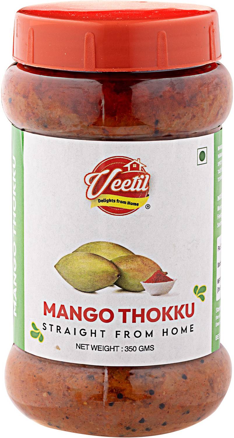 Veetil Mango Thokku Homemade Aam Ka Murabba Glass Jar 350g Mango Murabba