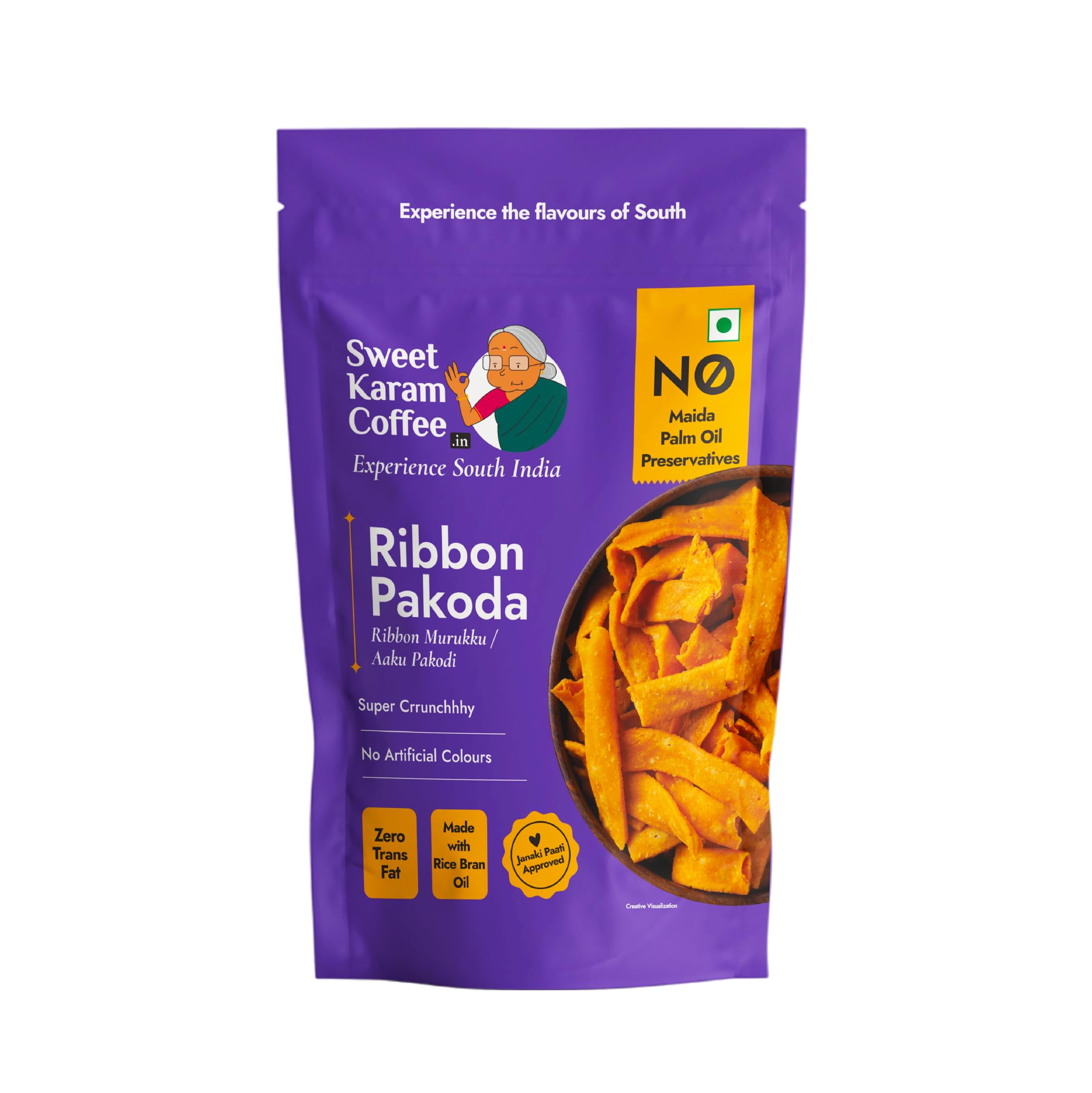 Sweet Karam Coffee Ribbon Pakoda/Murukku