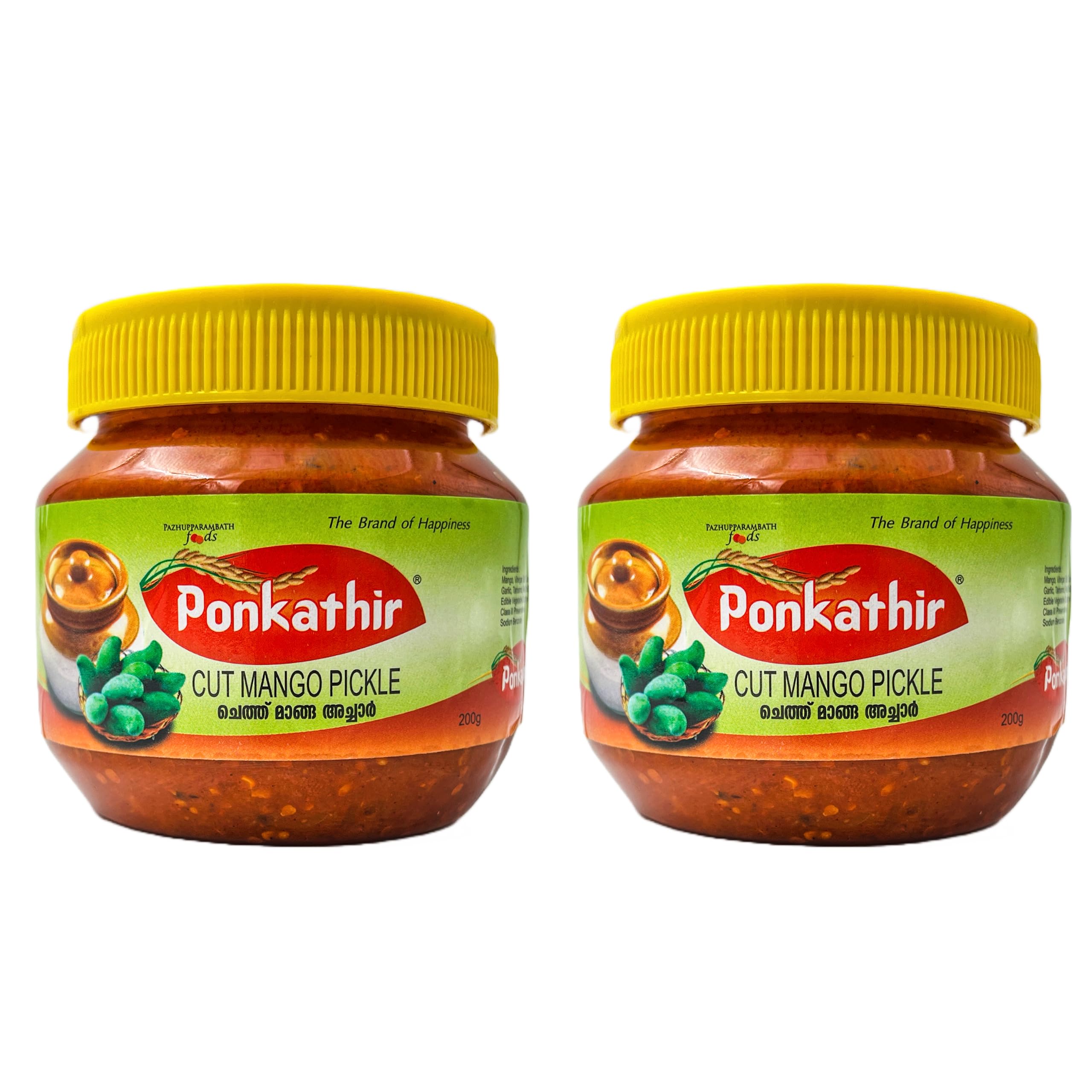 Ponkathir Kerala Style Cut Mango Pickle 200gx2Pkts