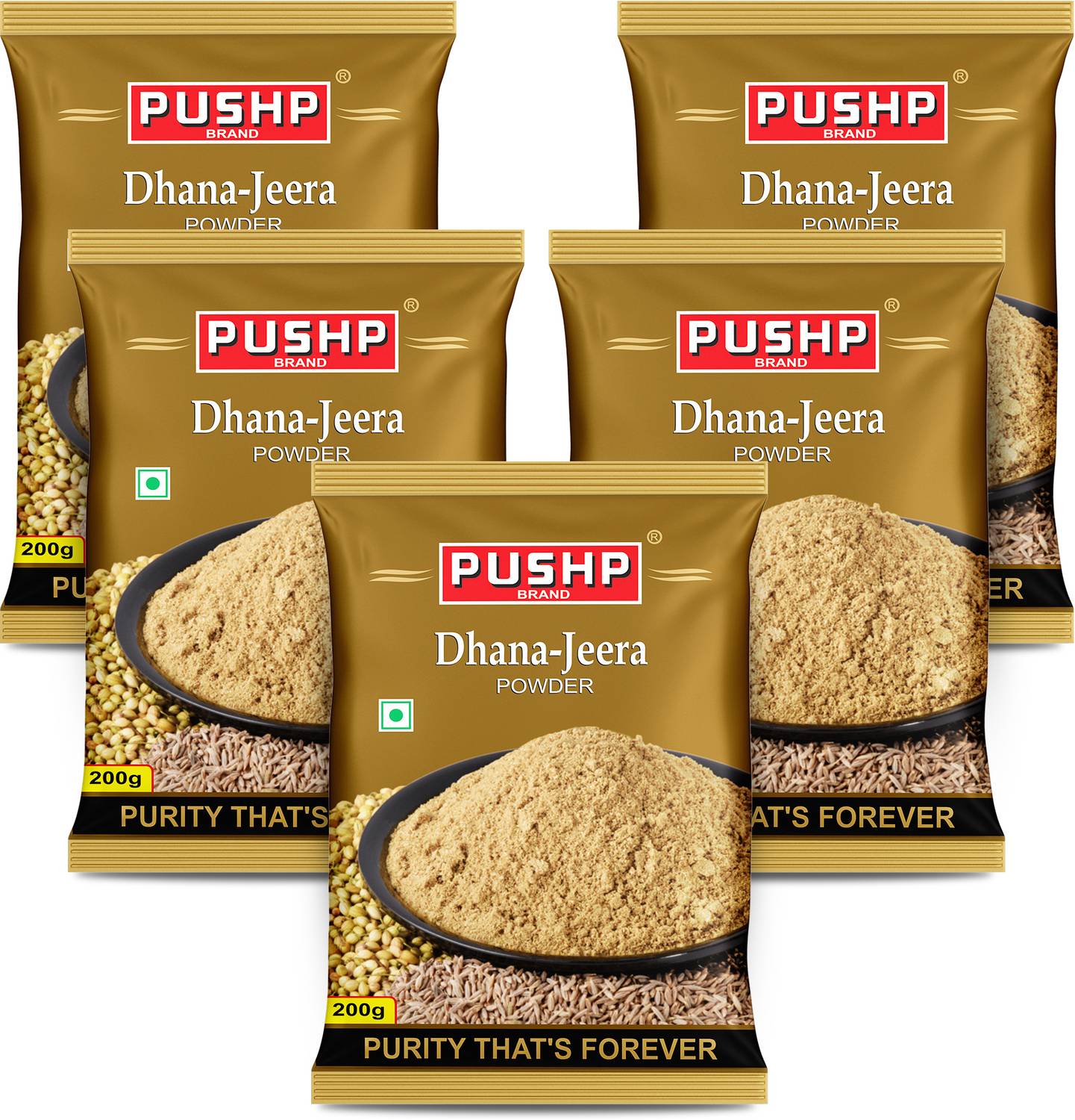 Pushp Brand Dhana Jeera Powder 200g Pouch