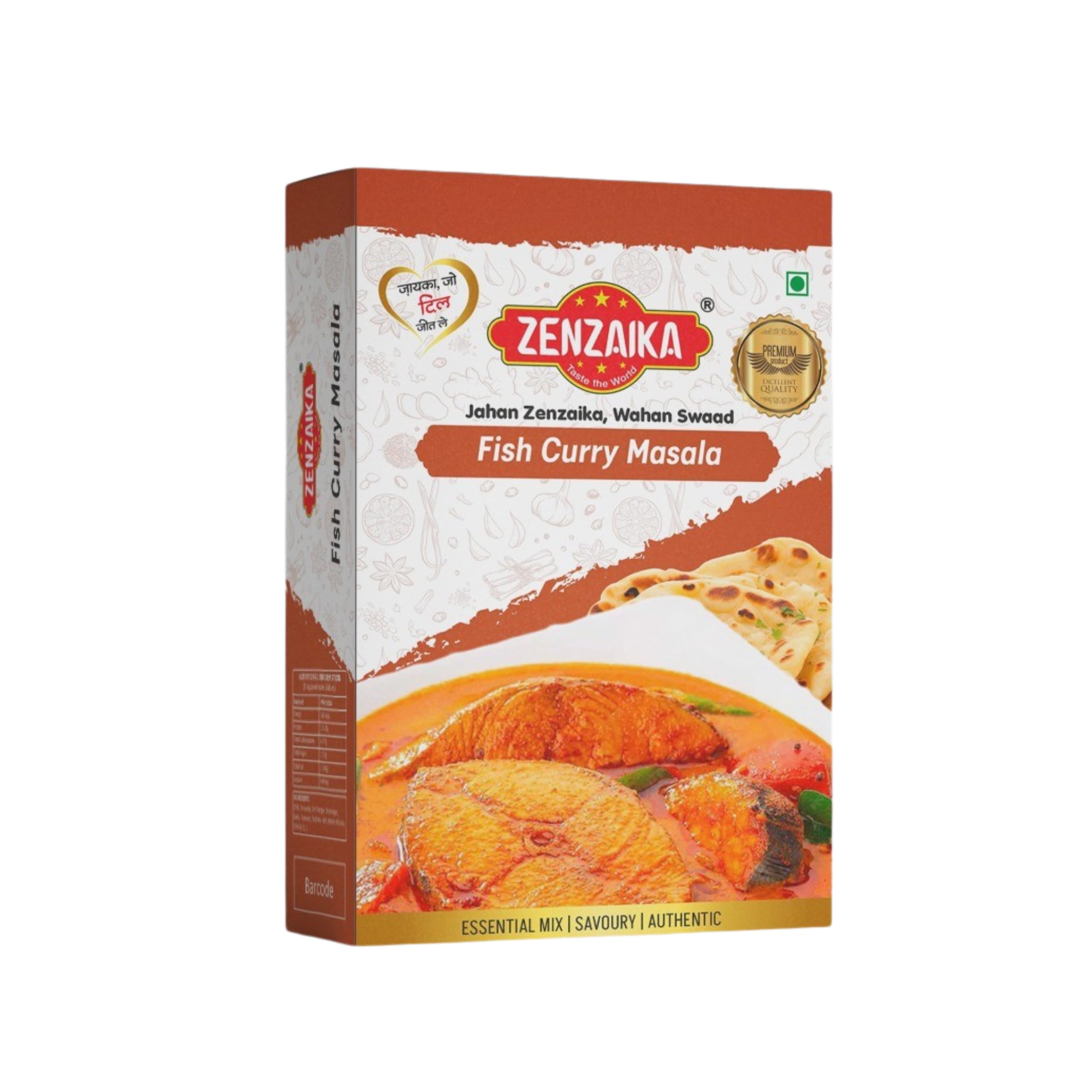 Zenzaika Fish Curry Masala Premium Coastal Spice Blend Aromatic Tangy Authentic Seafood Curry Seasoning Manufacturer &
