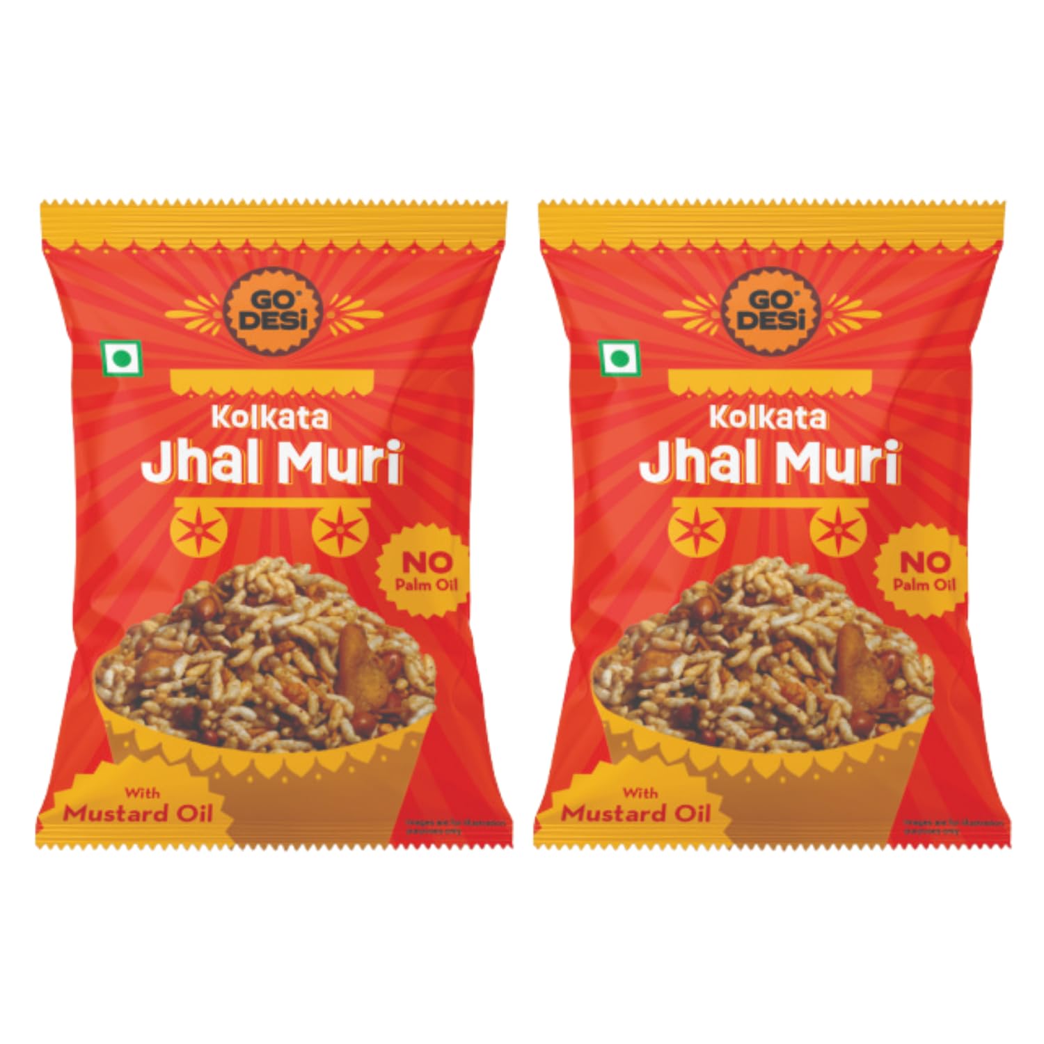 GO DESi Kolkata Jhalmuri Bhel, No Palm oil 100 grams