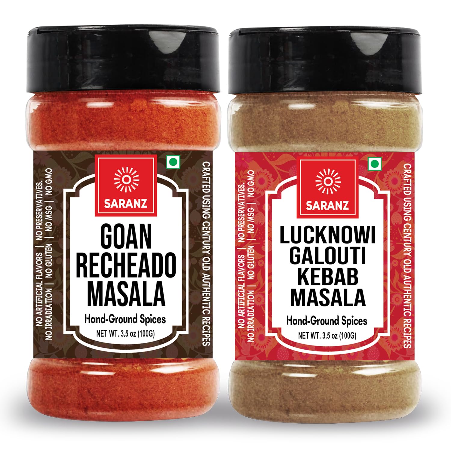 SARANZ Goan Recheado & Lucknowi Galouti Kebab Masala Combo Pack