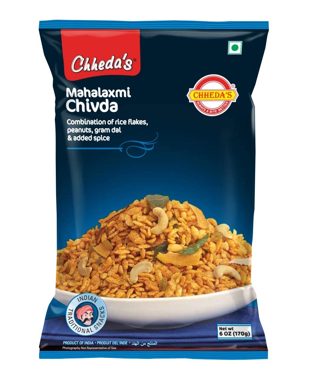 Chheda's - Mahalaxmi Chivda - Khatta Meetha Namkeen - Crispy Snacks