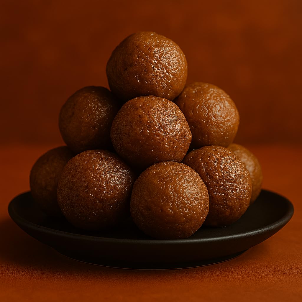 BANGLARMISTI Gurer Narkel Naru - Traditional Bengali Sweets, Homemade, Coconut Laddoo, Nariyal Laddu, Puja Prasad