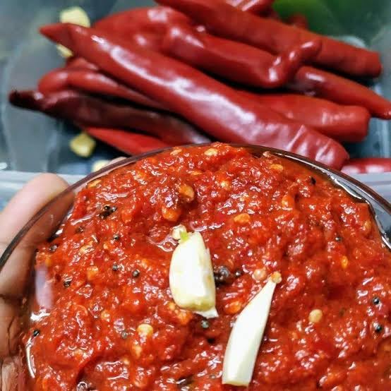Pandu Mirchi Pachadi, Red Chilly Pickle Andra style red chilly pickle 250 grms