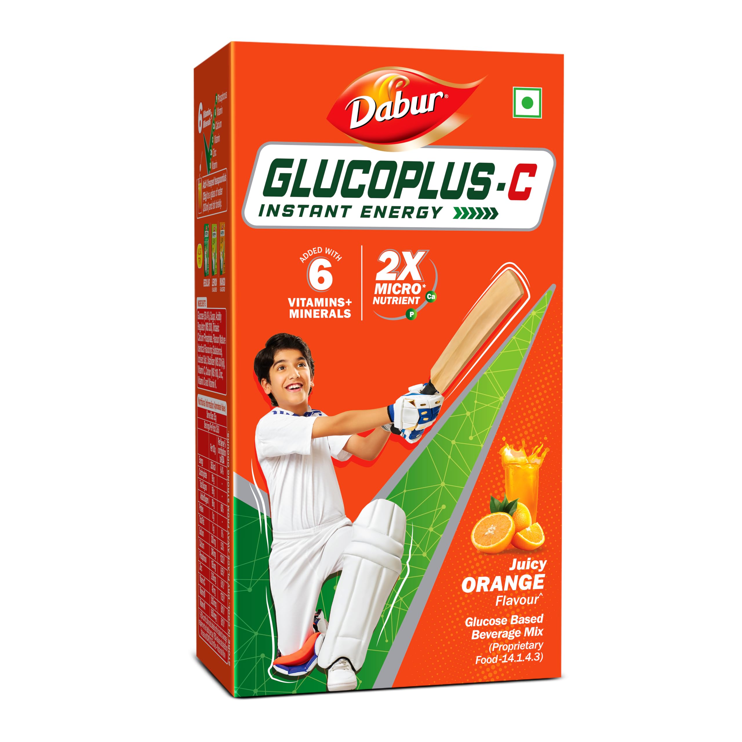Dabur Glucoplus C Glucose Powder (Orange Flavour)