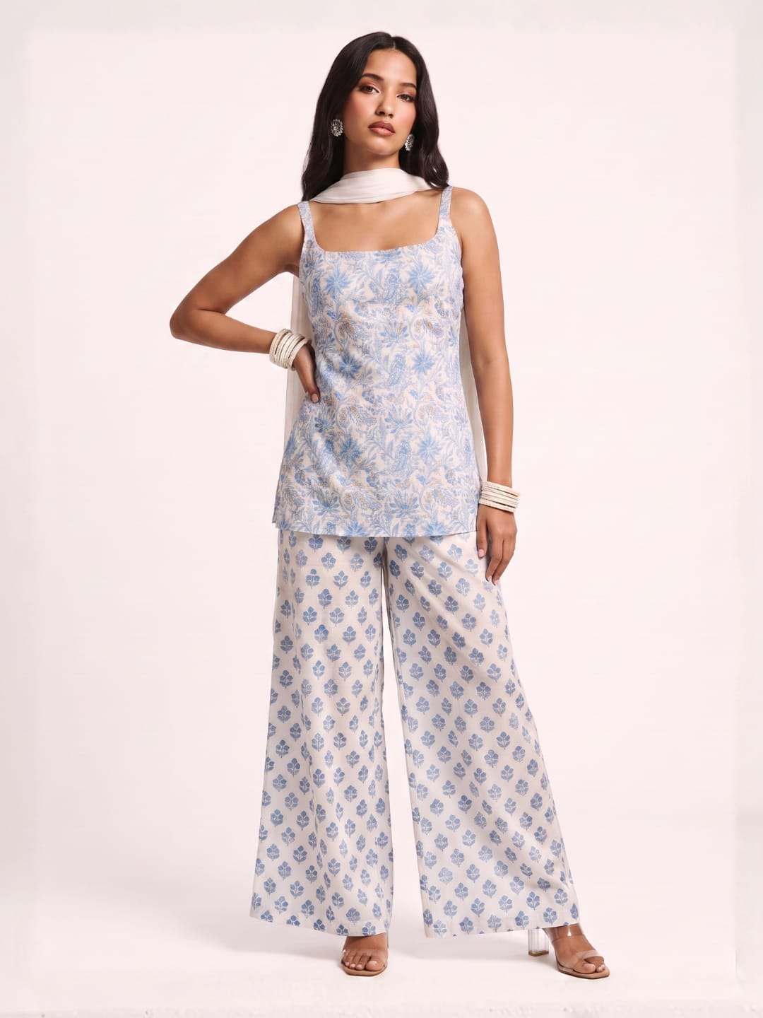 Shreya Mul Printed Set