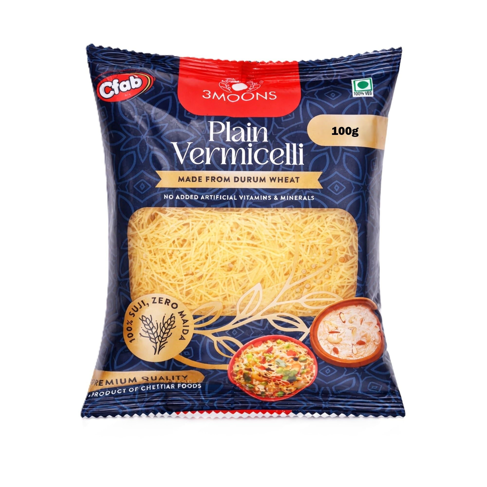 3MOONS Durum Wheat Plain Vermicelli