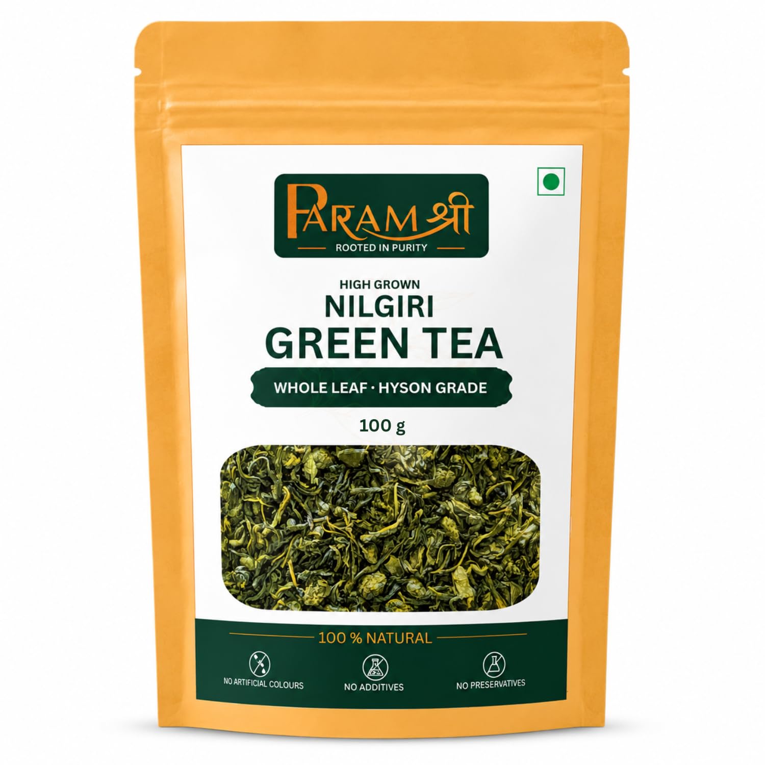Param Shree Nilgiri High Grown Green Tea Loose Leaf Hyson Grade