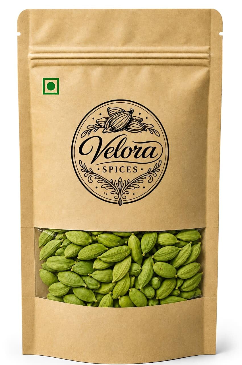 Velora Spices 8mm+ Jumbo Green Elaichi