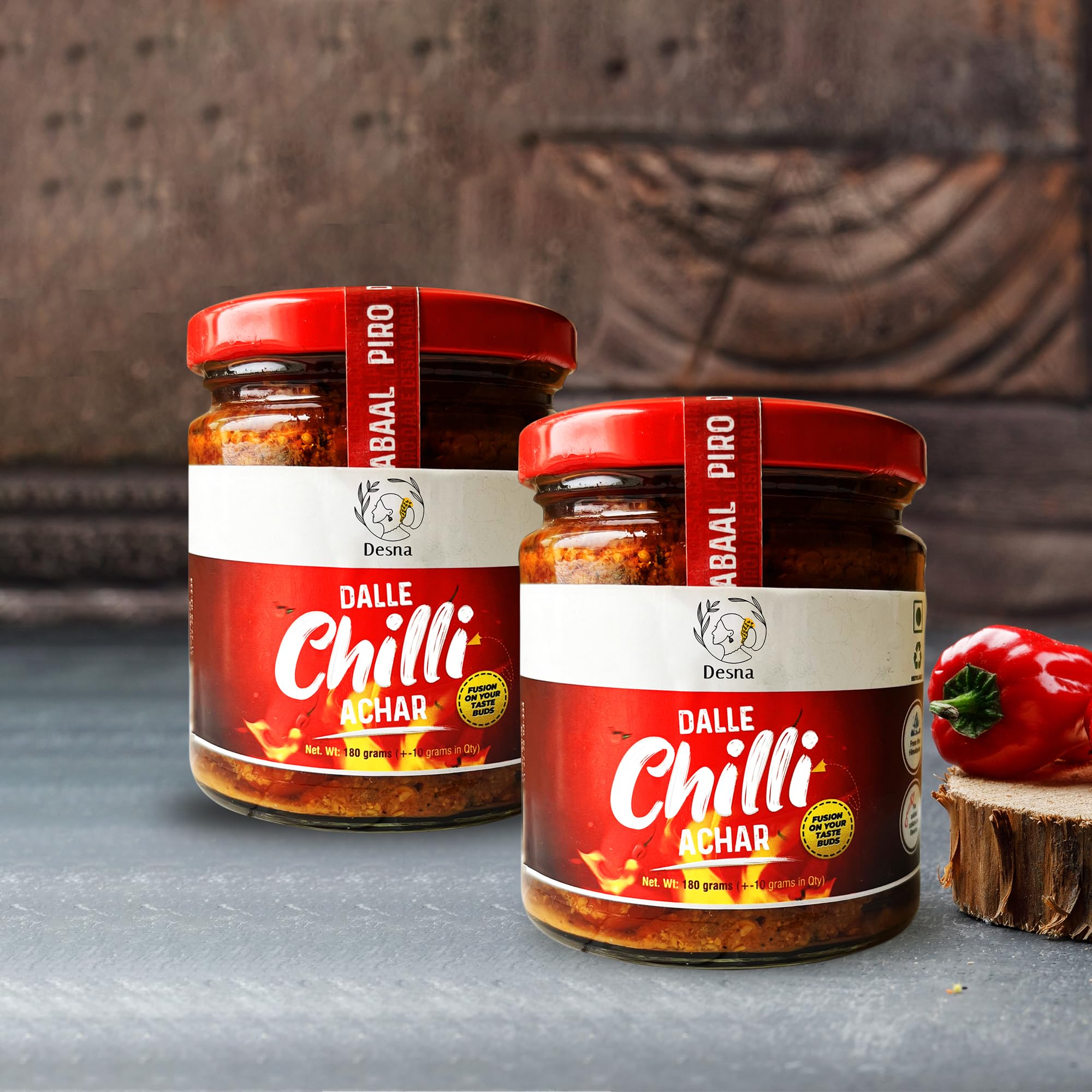 Desna Dalle Chilli Achar 360 Gm