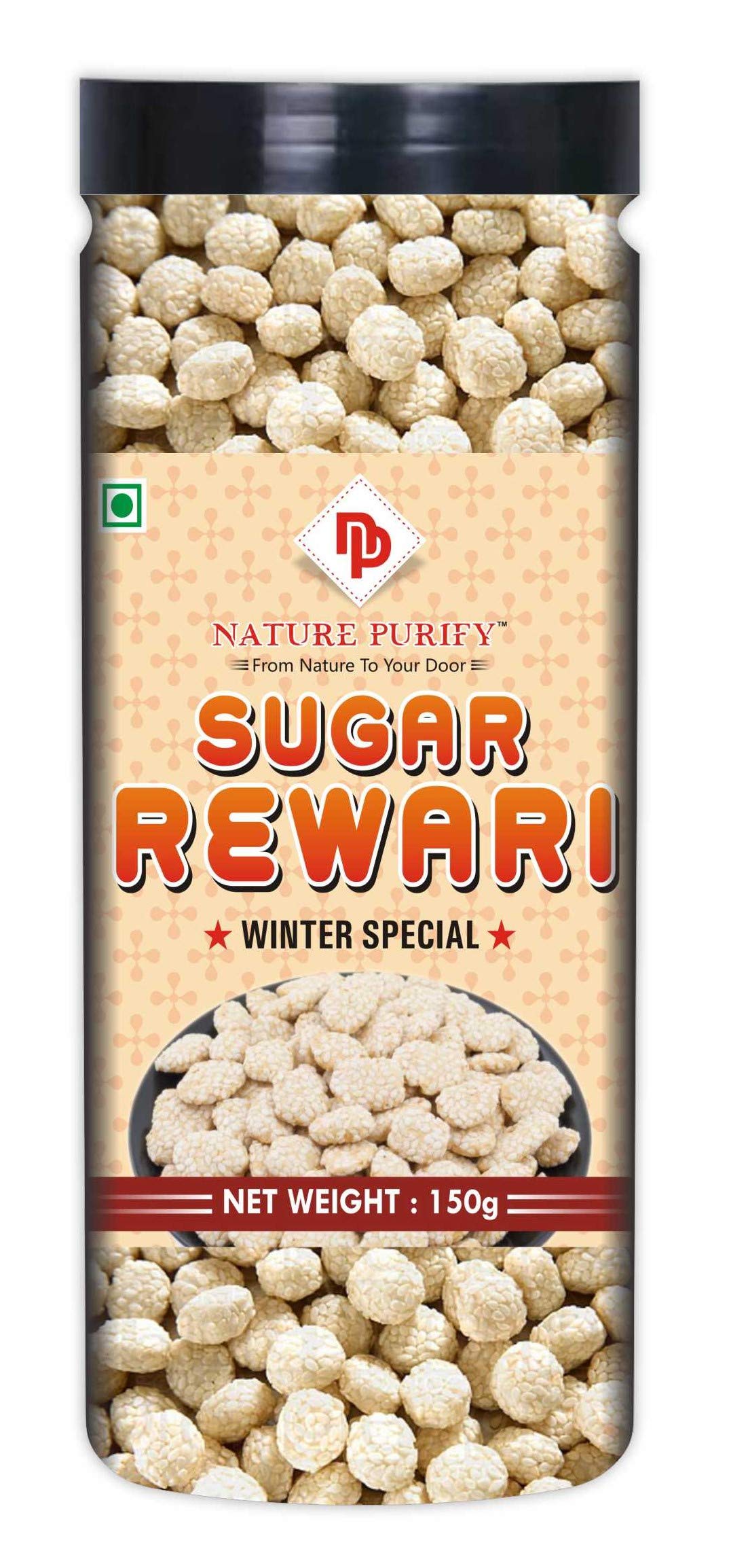Nature Purify Rose Sugar Sweet Rewari/Revari/Rewadi/Rewri (Crispy & Crunchy) (150)