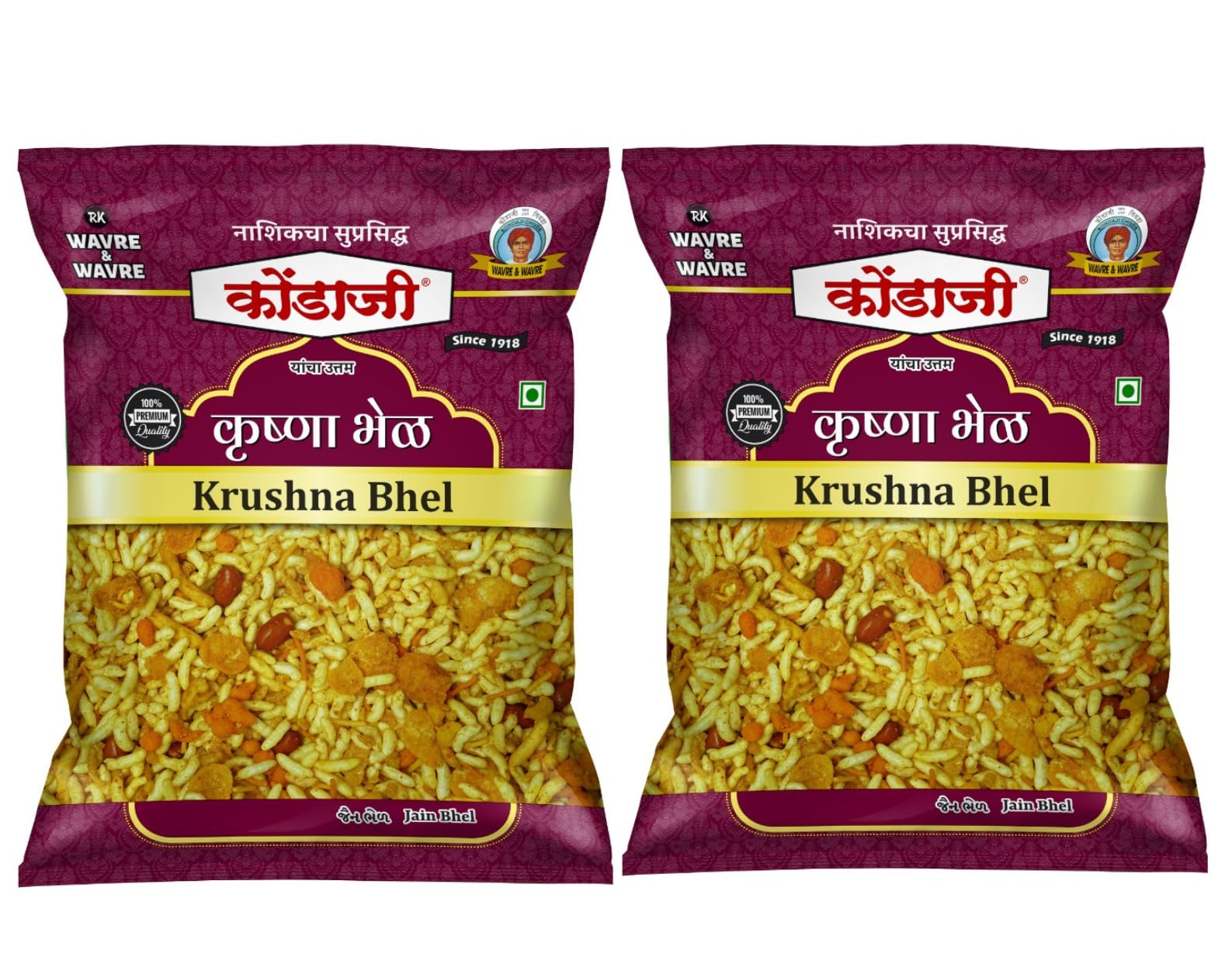 K0NDAJI Krushna Bhel |Packs of Two
