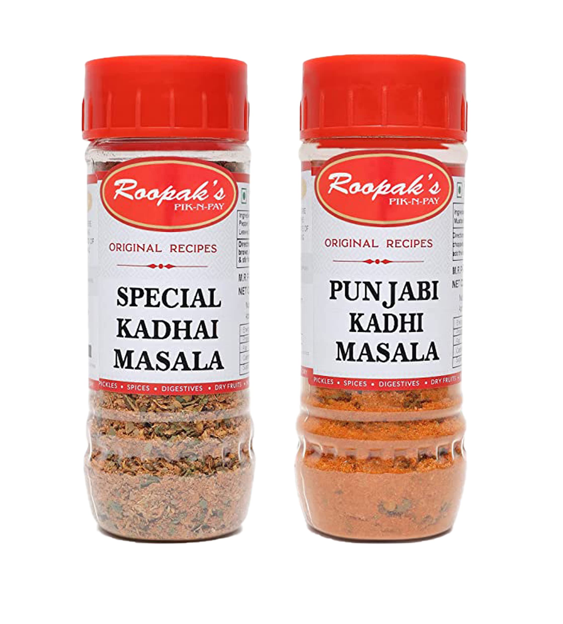 ROOPAK'S PIK-N-PAY Roopak's-Combo Pack Of Special Kadhai Masala + Punjabi Kadhi Masala(Pack Of 2,100Gm Each)